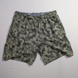 Free Fly Breeze Shorts 8" Camo Unlined Mens XL UPF 50 Lightweight Stretch Active